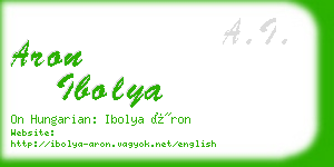 aron ibolya business card